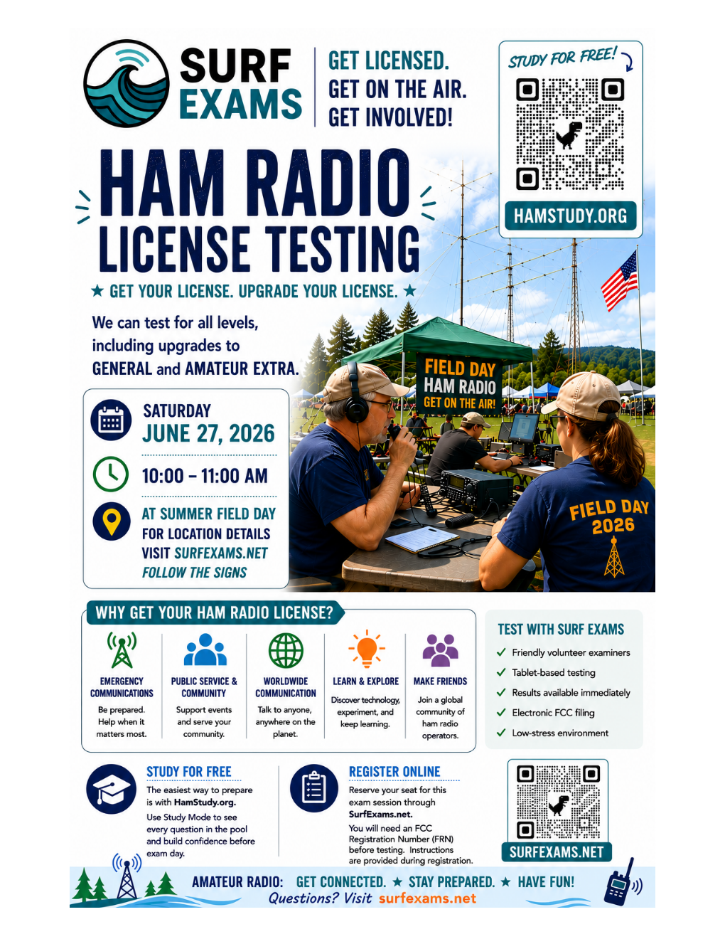 Surf Exams Testing Flyer 